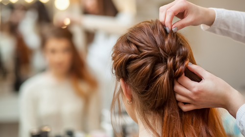 the hair cutting