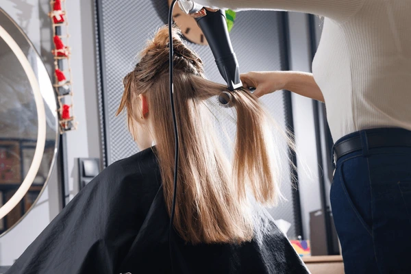 the hair cutting